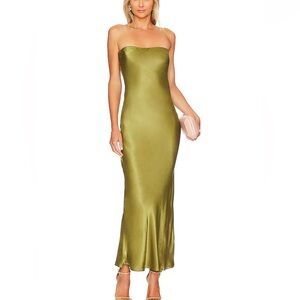 REVOLVE Angel Strapless Midi Dress in Olive
SNDYS